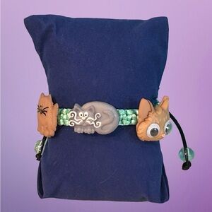 Cat Lovers’ Friendship Bracelet - seafoam green